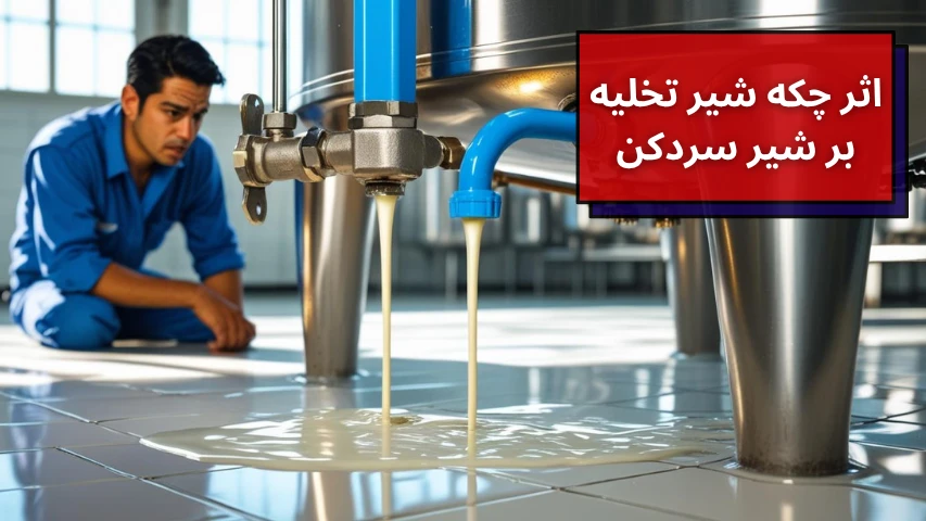 اثر چکه شیر تخلیه بر عملکرد شیر سردکن