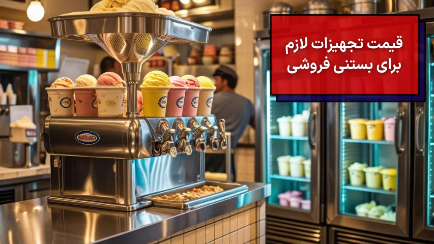 قیمت تجهیزات لازم برای شروع بستنی فروشی