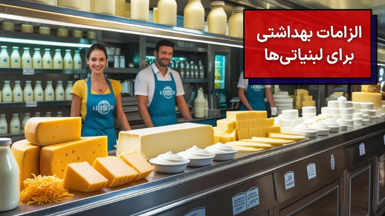 الزامات بهداشتی برای لبنیاتی