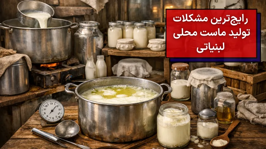 رایجترین مشکلات در تولید ماست محلی لبنیاتی