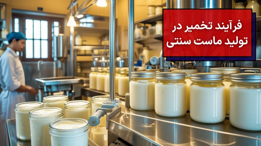 فرآیند تخمیر در تولید ماست سنتی
