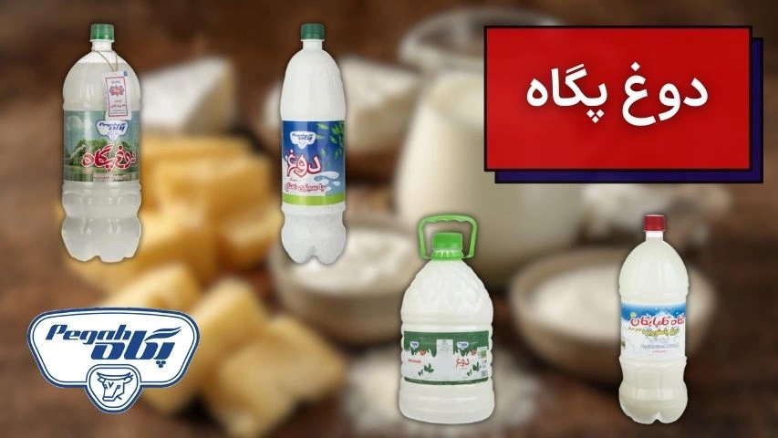 تصویری از انواع دوغ پگاه
